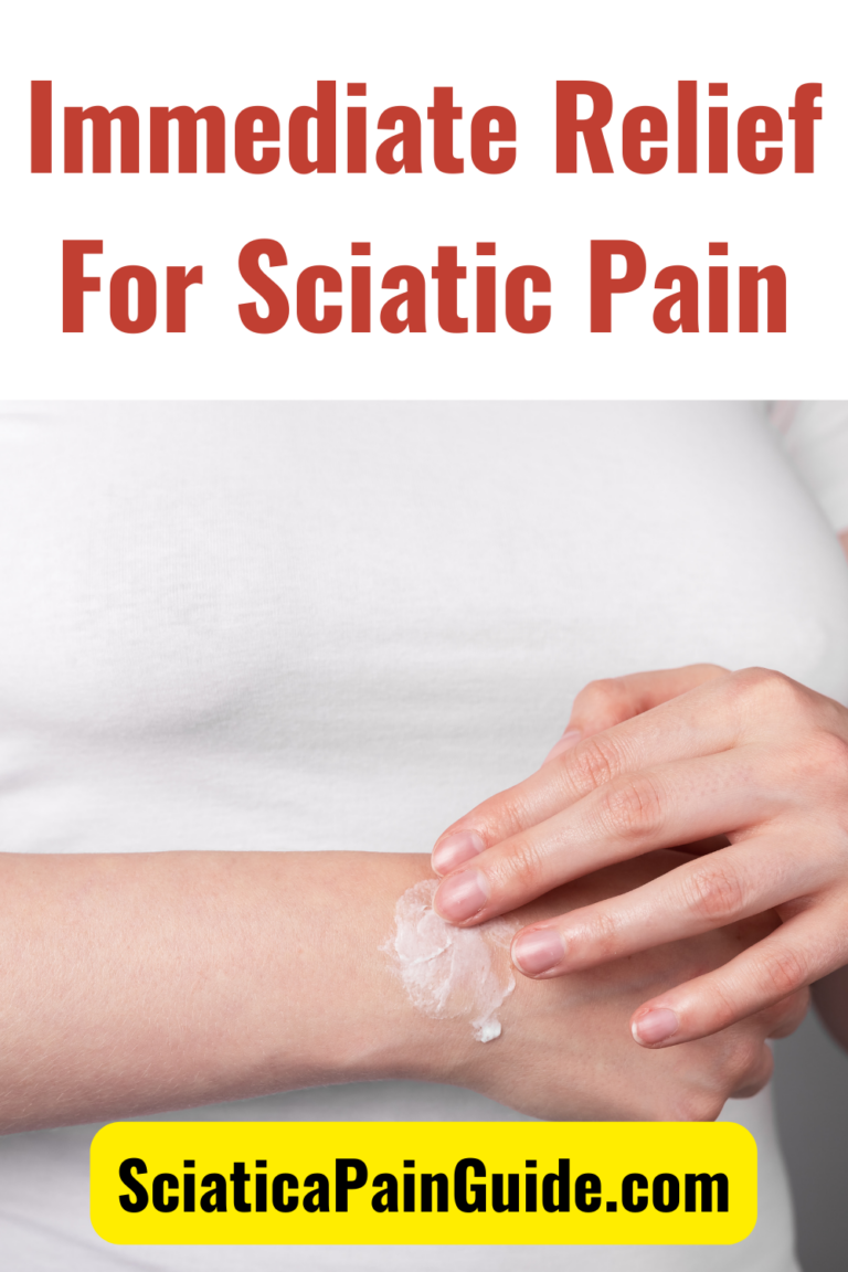 Immediate Relief For Sciatic Pain Sciatica Pain Guide