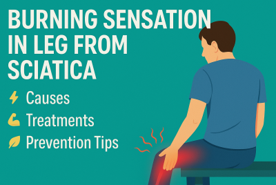 burning sensation in leg from sciatica