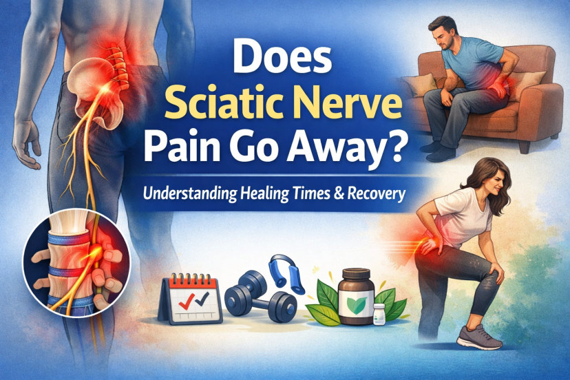 does sciatic nerve pain go away