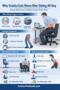 sciatica worse after sitting all day-pins