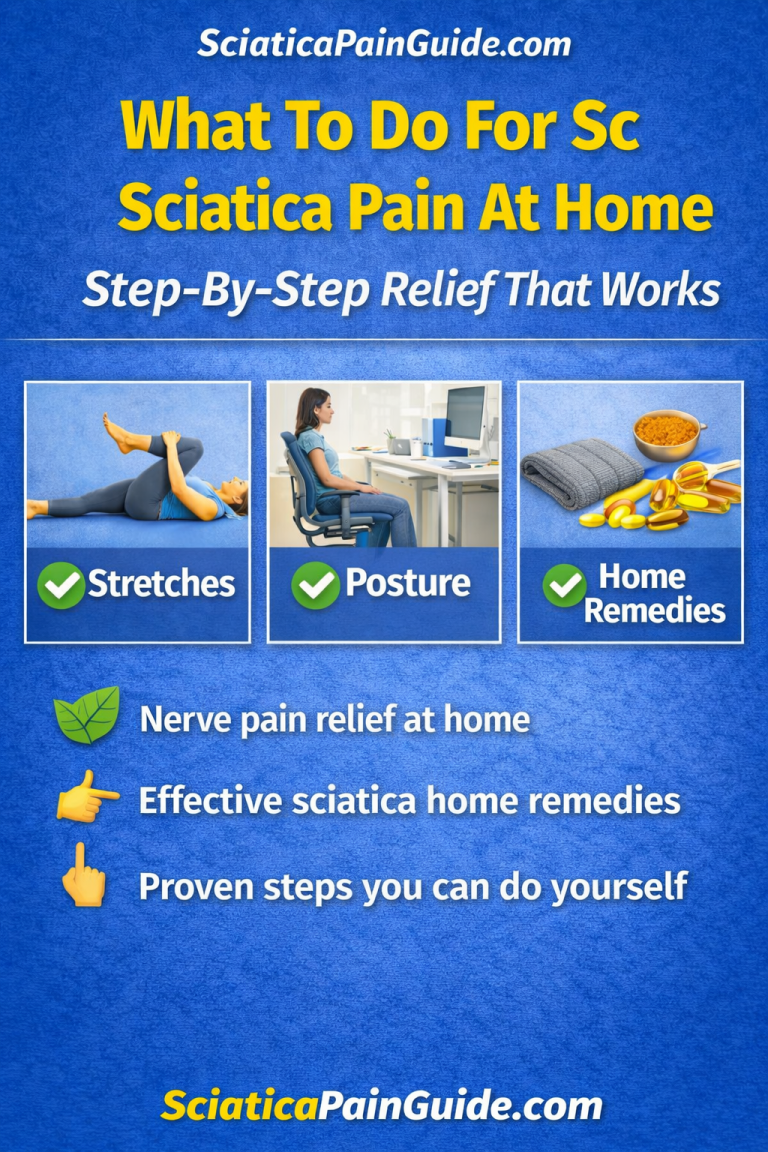 What To Do For Sciatica Pain At Home: Step-By-Step Relief That Works ...