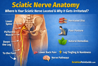 where is the sciatic nerve located