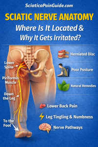 where is the sciatic nerve located