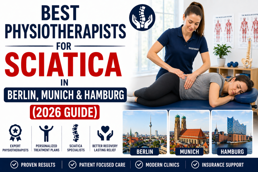 best physiotherapists for sciatica in Berlin Munich Hamburg