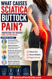What causes sciatica buttock pain-pin