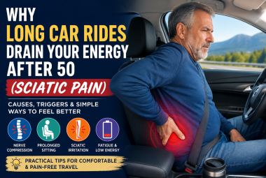 Why long car rides drain your energy after 50 (sciatic pain)
