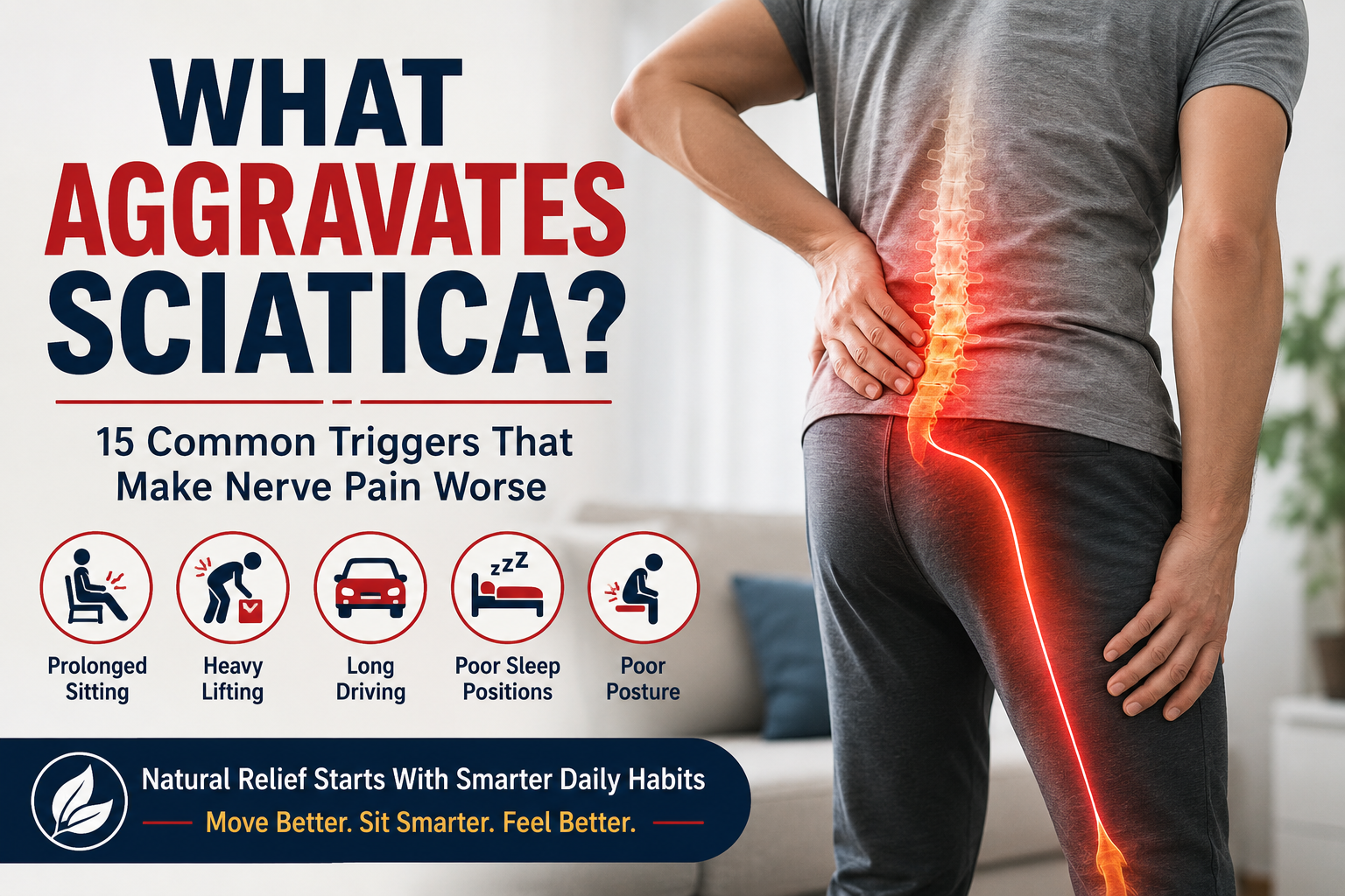 What Aggravates Sciatica? 15 Common Triggers That Make Nerve Pain Worse ...