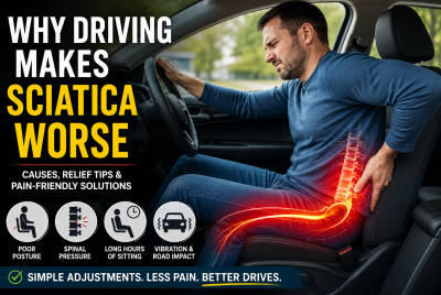 why driving makes sciatica worse