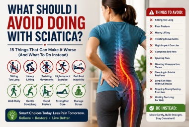 What should I avoid doing with sciatica