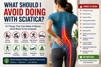 What should I avoid doing with sciatica