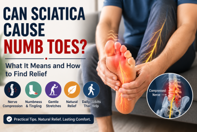 can sciatica cause numb toes