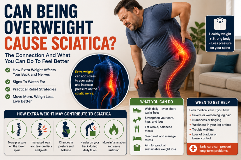 can being overweight cause sciatica