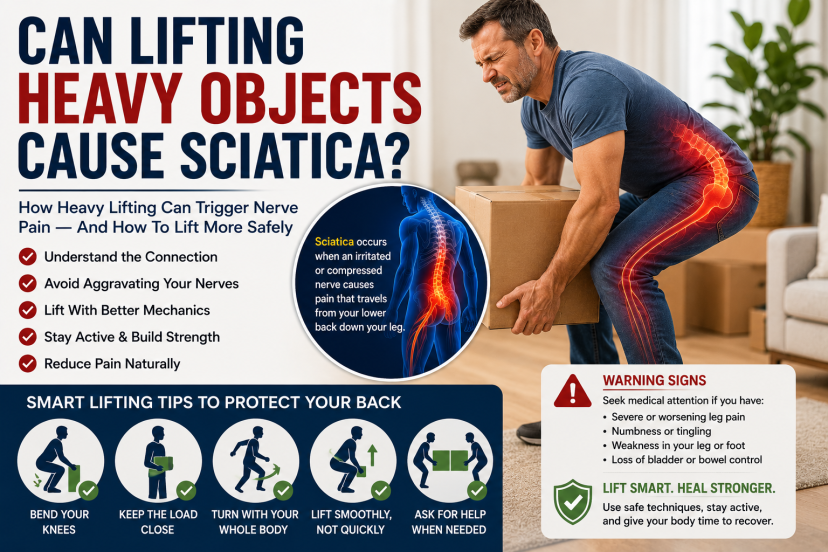 can lifting heavy objects cause sciatica