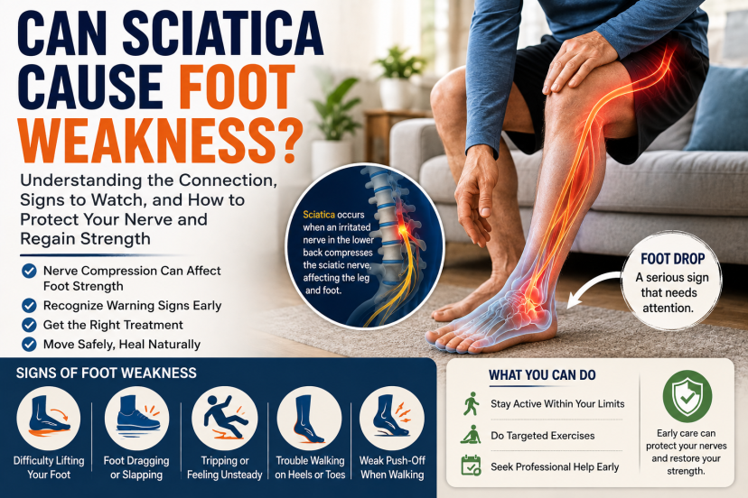 can sciatica cause foot weakness