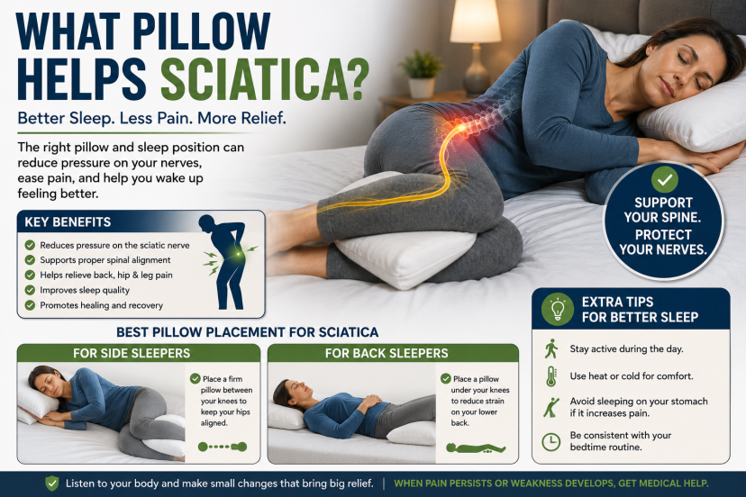 what pillow helps sciatica